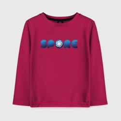 Детский лонгслив хлопок Spore Logo Blue