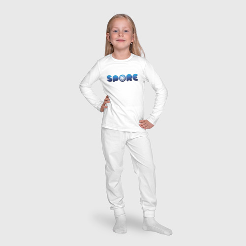 Детская пижама с лонгсливом хлопок Spore Logo Blue - фото 7