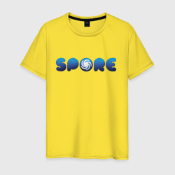 Мужская футболка хлопок Spore Logo Blue