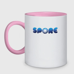 Кружка двухцветная Spore Logo Blue