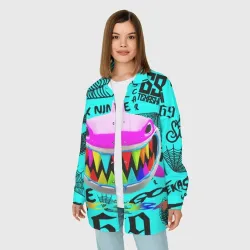 Женская рубашка oversize 3D 6ix9ine - фото 2