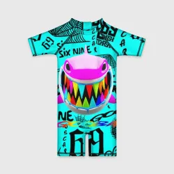 Детский купальный костюм 3D 6ix9ine