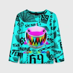 Детский лонгслив 3D 6ix9ine