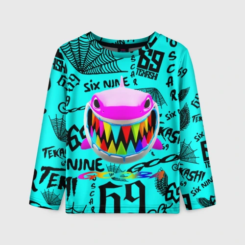 Детский лонгслив 3D 6ix9ine