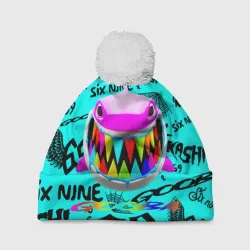 Шапка 3D c помпоном 6ix9ine