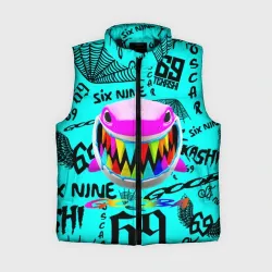 Женский жилет утепленный 3D 6ix9ine