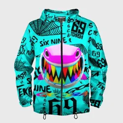 Мужская ветровка 3D 6ix9ine