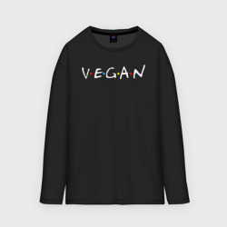 Мужской лонгслив oversize хлопок Vegan