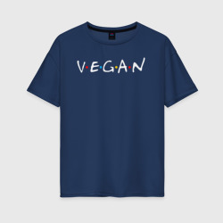 Женская футболка хлопок Oversize Vegan