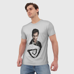 Мужская футболка 3D Настоящий детектив Растин Коул - фото 2
