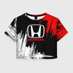 Женская футболка Crop-top 3D Honda