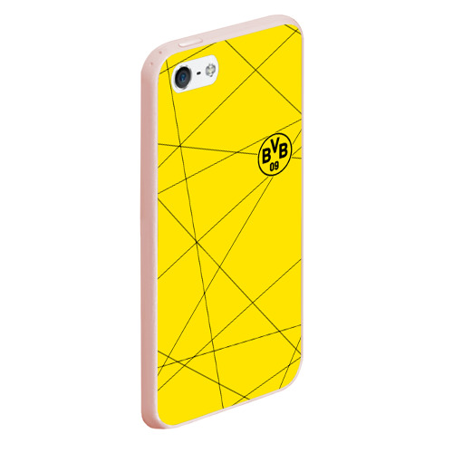 Чехол для iPhone 5/5S матовый Borussia, цвет светло-розовый - фото 3