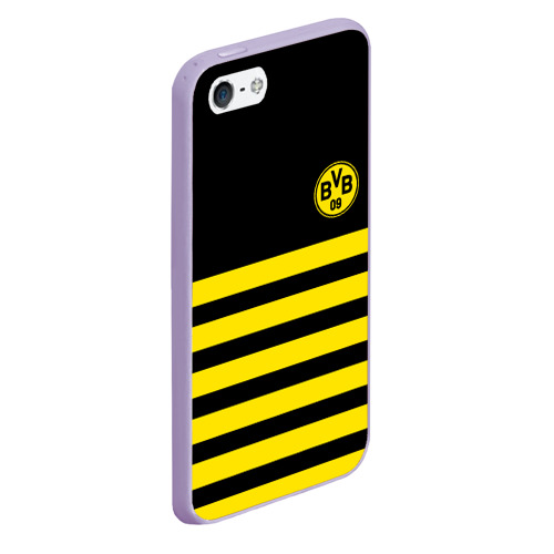 Чехол для iPhone 5/5S матовый Borussia, цвет светло-сиреневый - фото 3