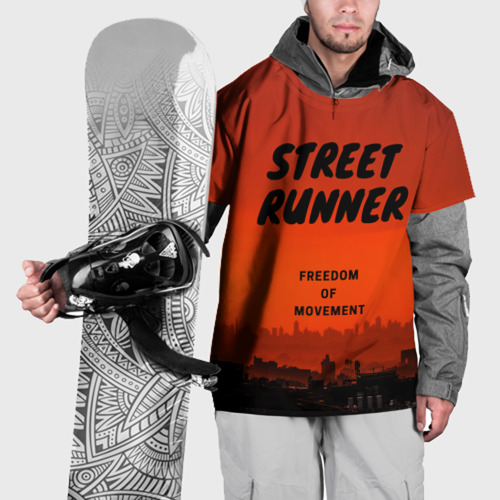 Накидка на куртку 3D Street runner, цвет 3D печать