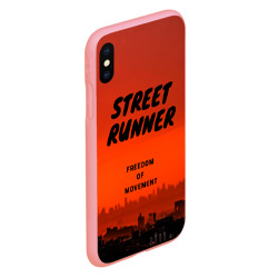 Чехол для iPhone XS Max матовый Street runner - фото 2