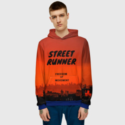 Мужская толстовка 3D Street runner - фото 2