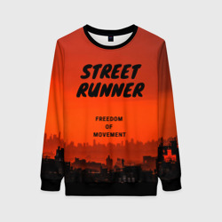 Женский свитшот 3D Street runner