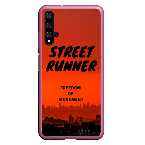 Чехол для Honor 20 Street runner, цвет малиновый