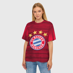 Женская футболка oversize 3D Bayern Munchen - фото 2