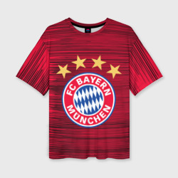 Женская футболка oversize 3D Bayern Munchen