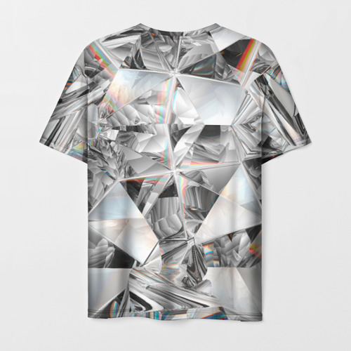 Мужская футболка 3D зеркальный калейдоскоп , цвет 3D печать - фото 2