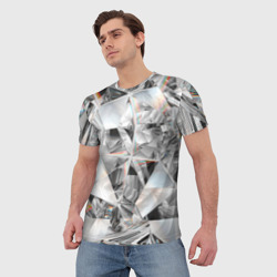 Мужская футболка 3D Зеркальный калейдоскоп - фото 2