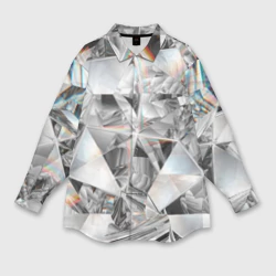 Мужская рубашка oversize 3D Зеркальный калейдоскоп