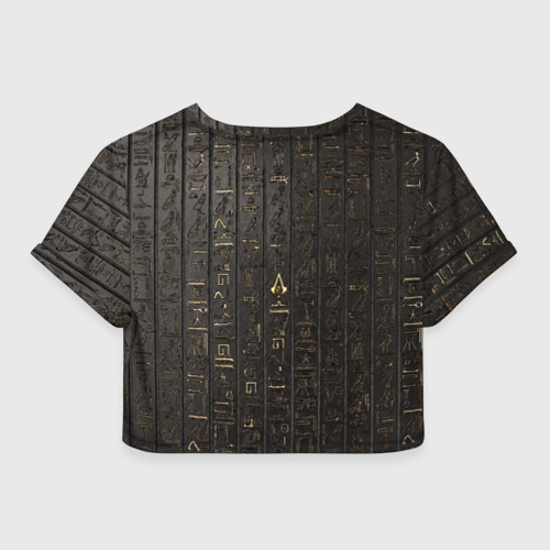 Женская футболка Crop-top 3D Assassin`s Creed:origins, цвет 3D печать - фото 2