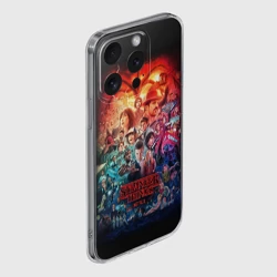 Чехол для iPhone 15 Pro силиконовый с защитой камеры Очень странные дела 4 - фото 2