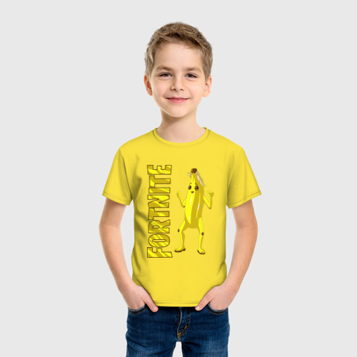 Детская футболка хлопок Fortnite Peely, цвет желтый - фото 3