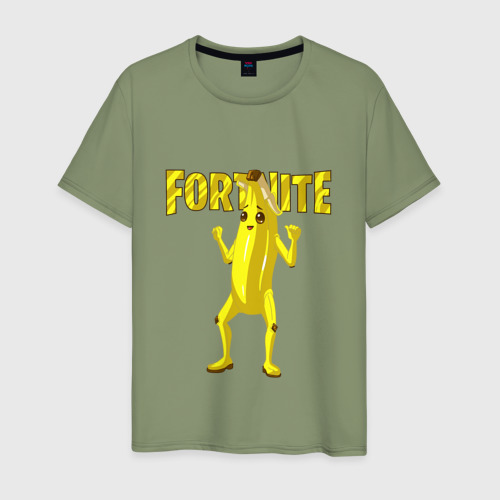 Мужская футболка хлопок с принтом Fortnite PEELY, вид спереди #2