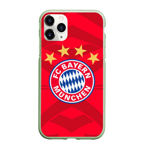 Чехол для iPhone 11 Pro матовый с принтом Bayern Munchen, вид спереди #2