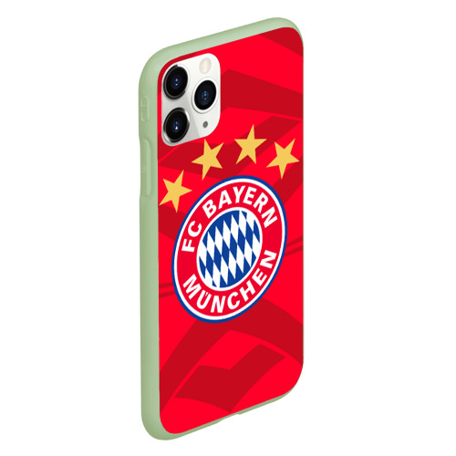 Чехол для iPhone 11 Pro матовый с принтом Bayern Munchen, вид сбоку #3