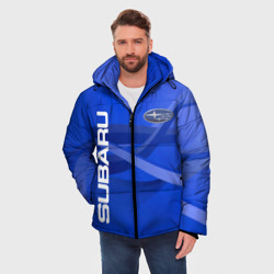 Мужская зимняя куртка 3D Subaru - фото 2