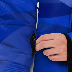 Куртка с принтом Subaru для мужчины, вид на модели спереди №3. Цвет основы: черный