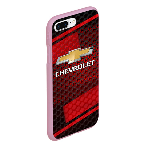 Чехол для iPhone 7Plus/8 Plus матовый CHEVROLET, цвет розовый - фото 3