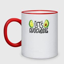 Кружка двухцветная Let's Avocuddle