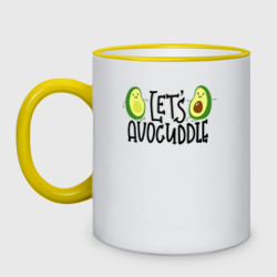 Кружка двухцветная Let's Avocuddle