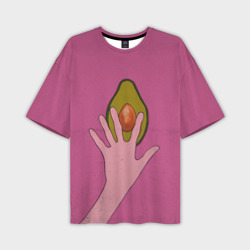 Мужская футболка oversize 3D Avocado