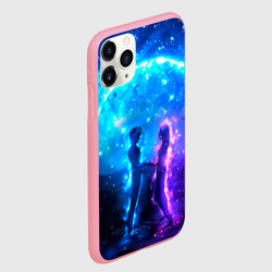 Чехол для iPhone 11 Pro Max матовый Внеземная пара луна ночь - фото 2