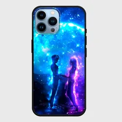 Чехол для iPhone 14 Pro Max Внеземная пара луна ночь