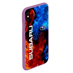 Чехол для iPhone XS Max матовый Subaru - фото 2