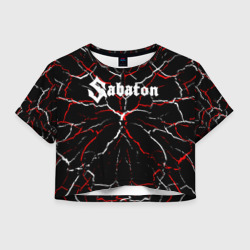 Женская футболка Crop-top 3D Sabaton