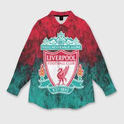 Мужская рубашка oversize 3D Liverpool