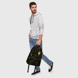 Рюкзак с принтом Borussia для любого человека, вид спереди №5. Цвет основы: белый