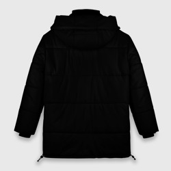 Куртка с принтом Ворон стимпанк для женщины, вид сзади №1. Цвет основы: черный