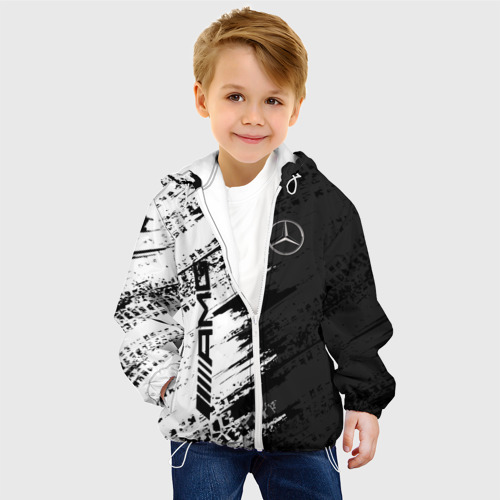 Детская куртка 3D Mercedes, цвет белый - фото 3