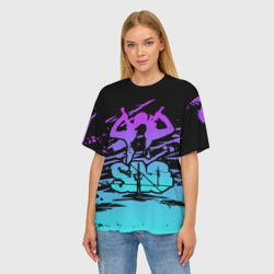 Женская футболка oversize 3D Sword Art Online - фото 2