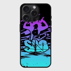 Чехол силиконовый для Apple iPhone 15 Pro матовый Sword Art Online
