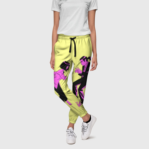 Женские брюки 3D Криминальное чтиво, цвет 3D печать - фото 3